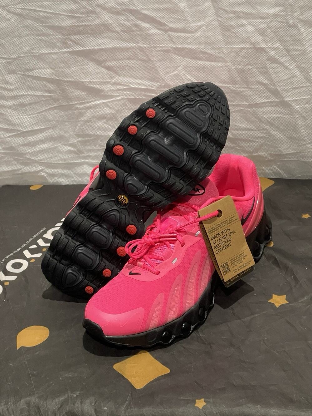 New Men's 13 Nike Air Max DN8 Hyper Pink Black FQ7860-600 Mesh Running Sneakers